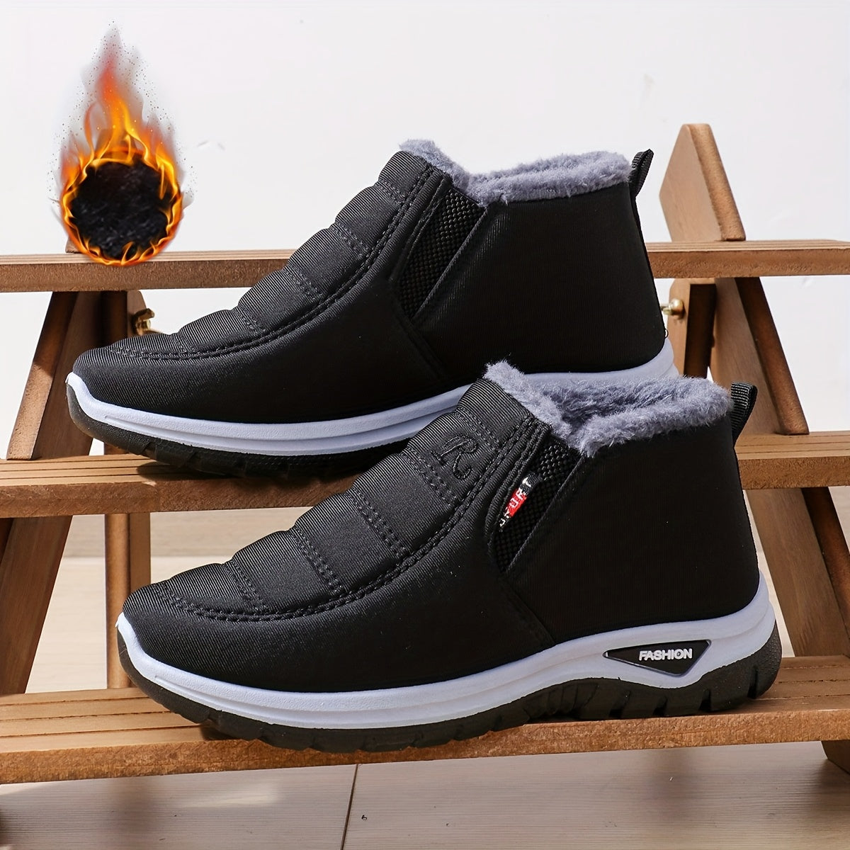 Marilou™ | Slip-On Fleece-Lined Winter Ankle Boots