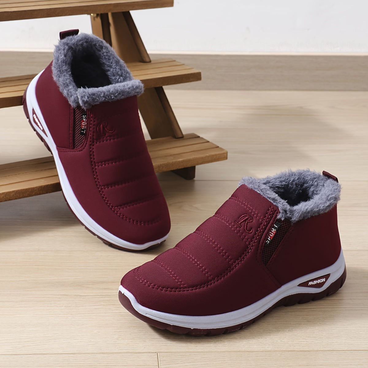Marilou™ | Slip-On Fleece-Lined Winter Ankle Boots