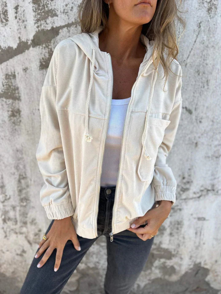 Eliza™ | Casual Cotton Jacket with Hood