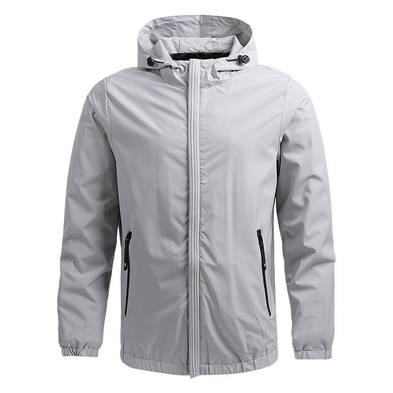 Fabio™ | Waterproof Hooded Contrast-Zip Windbreaker Jacket