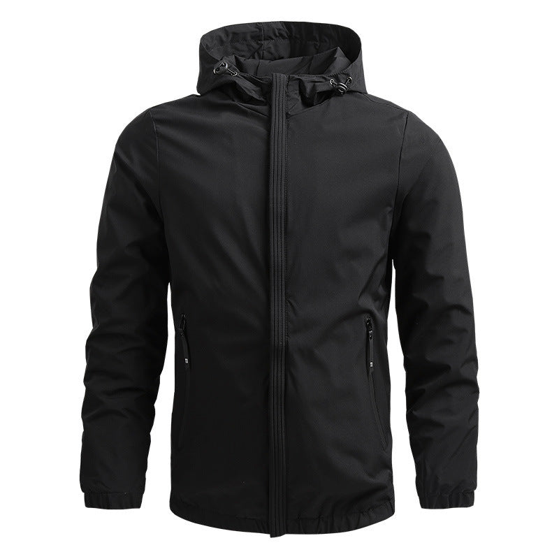 Fabio™ | Waterproof Hooded Contrast-Zip Windbreaker Jacket