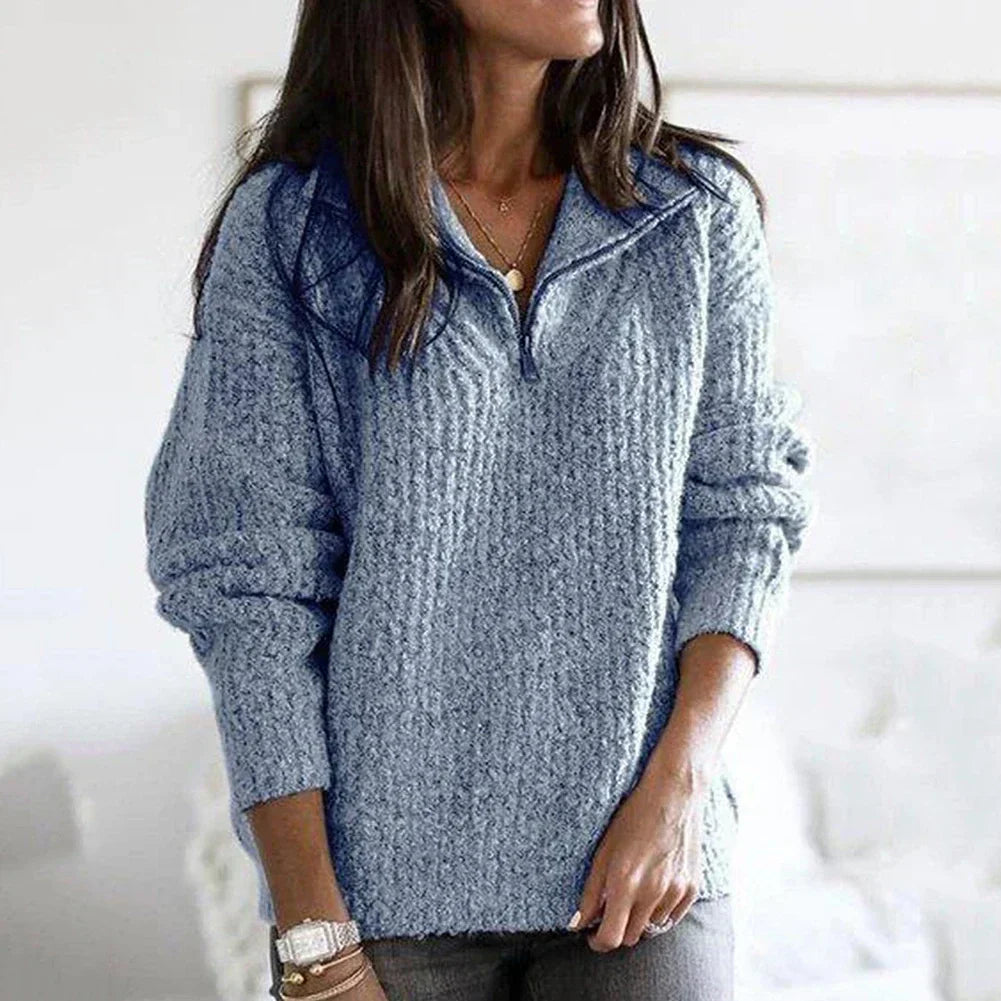 Syndra™ | Comfortable Half-Zip Sweater