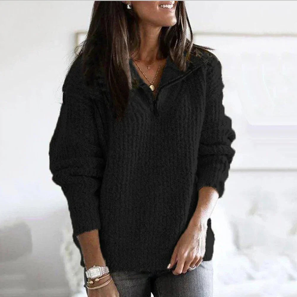 Syndra™ | Comfortable Half-Zip Sweater