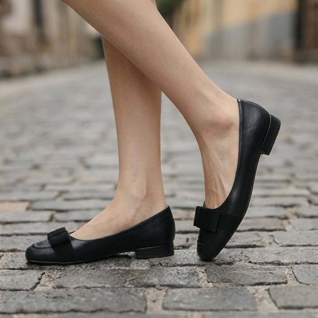 Camille Leather Ballerinas