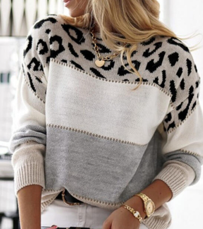 Lela™ | Elegant Leopard Print Sweater