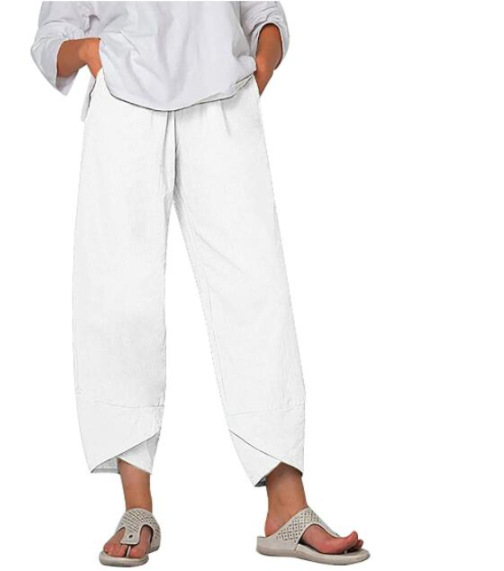 Comfortable Tulip Hem Wide Leg Pants