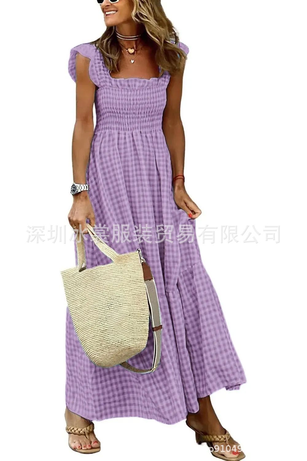 Classic Smocked Maxi Dress