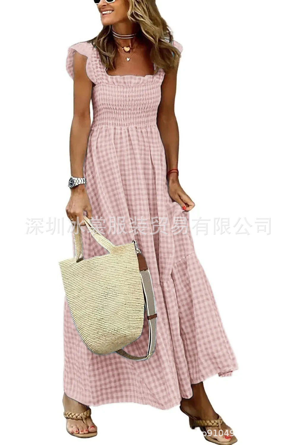 Classic Smocked Maxi Dress