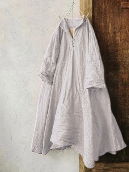 Artistic Geometric Print Oversized Shirt Dress