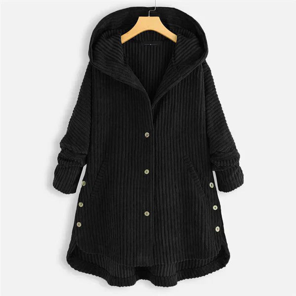 Dana™ | Cozy Relaxed-Fit Ribbed Hooded Coat