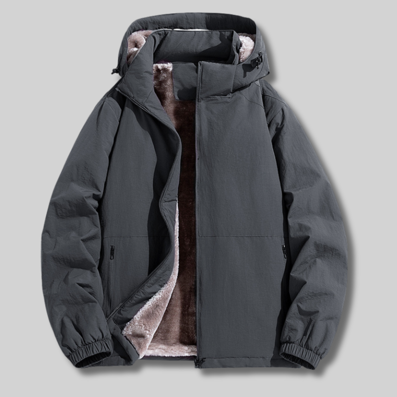 Georje™ | Hooded faux-fur-lined puffer jacket