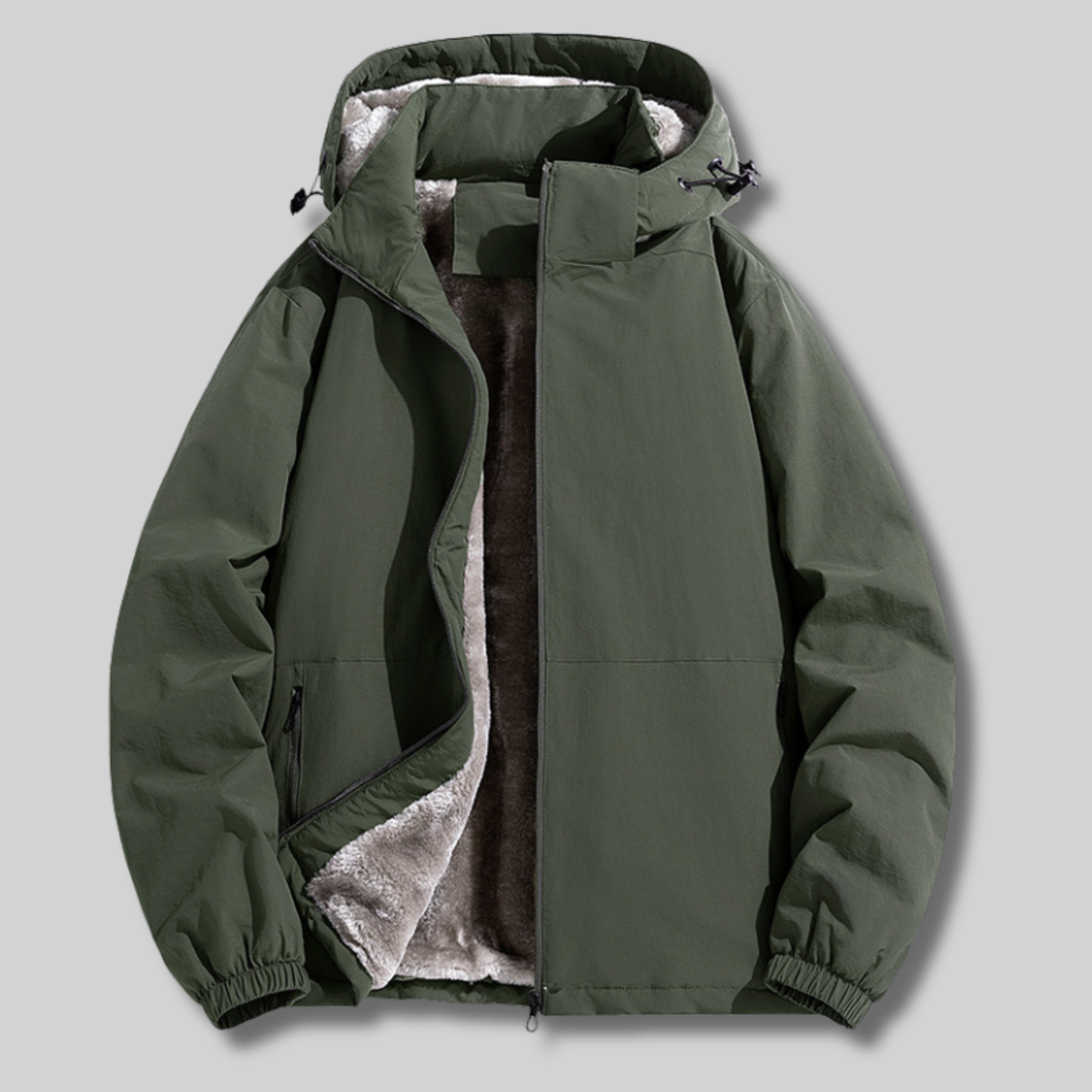 Georje™ | Hooded faux-fur-lined puffer jacket
