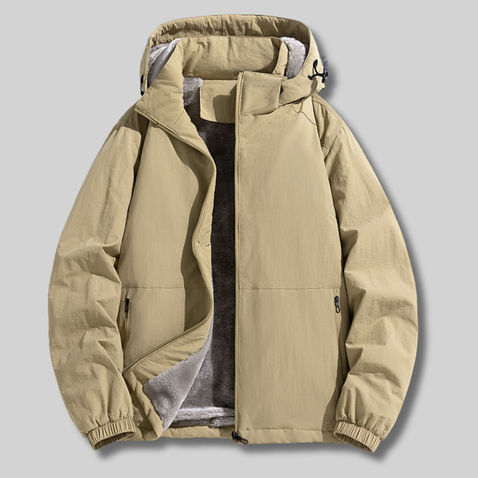 Georje™ | Hooded faux-fur-lined puffer jacket